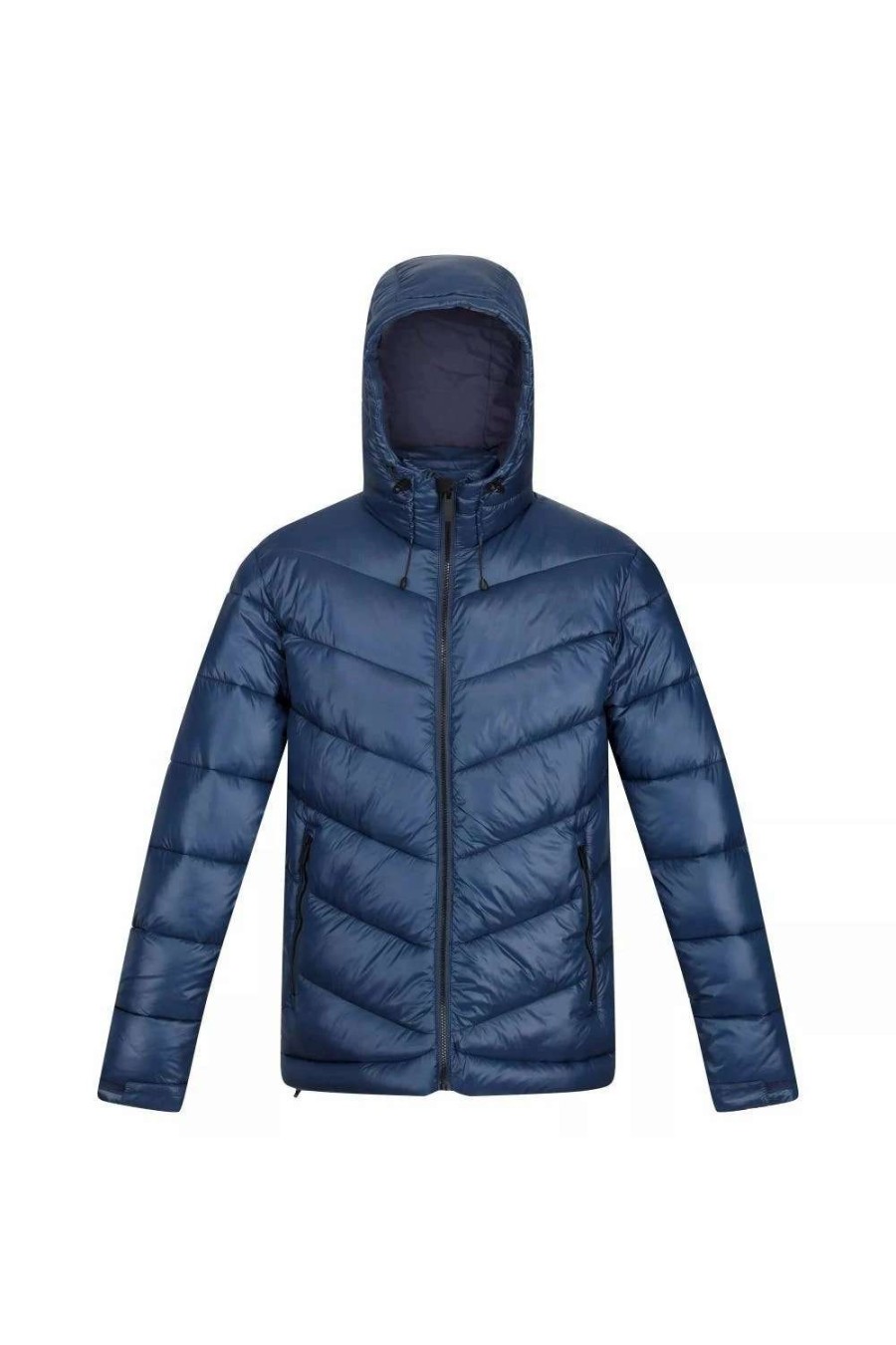 Coats, Jackets & Blazers * | Regatta Mens Toploft Ii Hooded Padded Jacket Admiral Blue