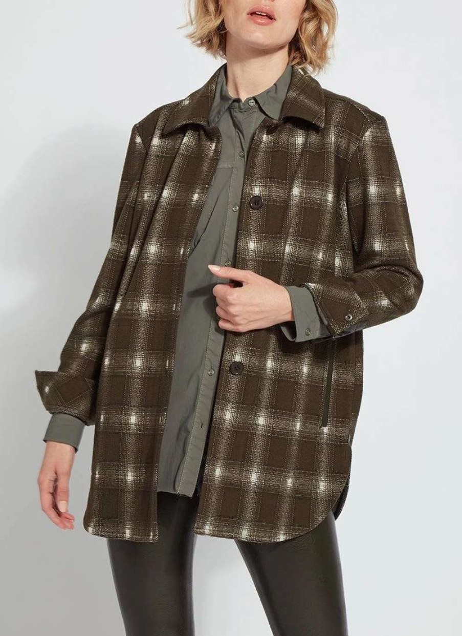 Coats, Jackets & Blazers * | Lysse Sutton Overshirt Jacket Wonderland Brushed Plaid