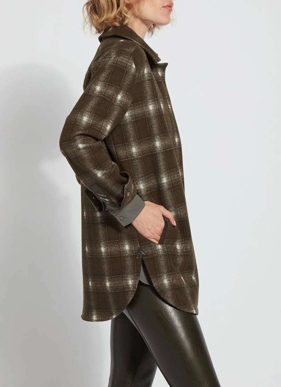 Coats, Jackets & Blazers * | Lysse Sutton Overshirt Jacket Wonderland Brushed Plaid