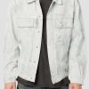 Coats, Jackets & Blazers * | Hudson Jeans Boxy Trucker Jacket White Thrasher