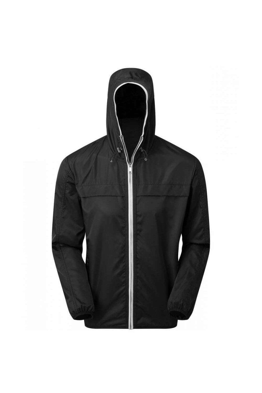 Coats, Jackets & Blazers * | Asquith & Fox Mens Shell Lightweight Jacket ( ) Black/White